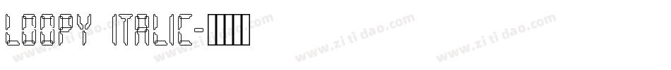 Loopy Italic字体转换